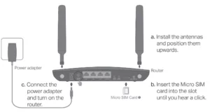 tp-link Archer MR600 Wireless 4G LTE Router Manual Image