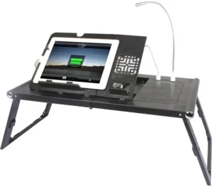 SHARPER IMAGE 204819 LAPTOP AND TABLET TRAY WITH BUILT-IN CHARGER Manual Image