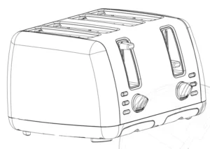 MASTER Chef Toaster 043-1324 -2 Manual Image