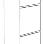 IKEA 102.427.39 BISSA Shoe Cabinet with 3 Compartments Manual Thumb