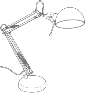 IKEA FORSA Work Lamp Manual Image