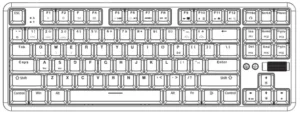 AJAZZ K870T Bluetooth Dual-Mode Mechanical Keyboard Manual Image