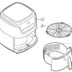 CHEFMAN RJ38-SQ-45T TurboFry Touch Air Fryer Manual Image