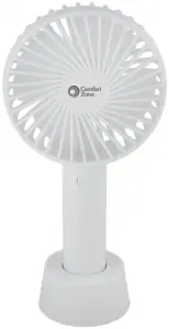 Comfort Zone Rechargeable Fan with Stand Base Manual Image