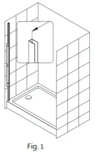 DREAMLINE AQUA Shower/Tub Door SHDR-3148586 Manual Image