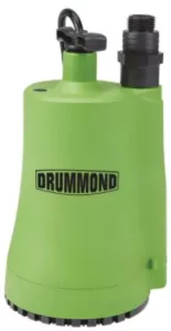 DRUMMOND 1/3/1/6 HP Submersible Utility Pump Manual Image