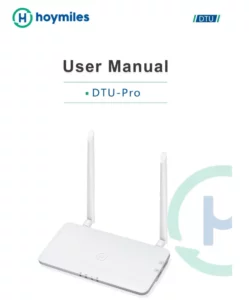 DTU-Pro WiFi Hoymiles Monitoring Module Manual Image