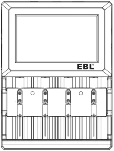 EBL Professional Care On Batteries and Charger Manual Image