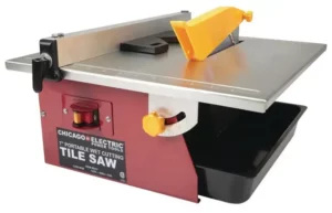 CHICAGO ELECTRIC 69231 7 Inch Portable Wet Cutting Tile Saw Manual Image