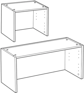 IKEA BILLY Height Extension Unit Birch Veneer Manual Image