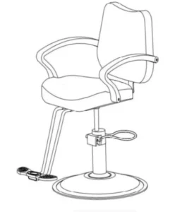Hongzi HZ8801 Hair Salon Styling Chair Manual Image