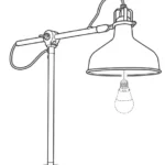 IKEA 00419601 RANARP Work Lamp with LED Lamp Manual Thumb