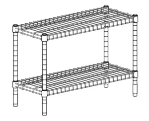 IKEA 404.830.77 OMAR Shelving Unit Manual Image