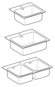 IKEA LANGUDDEN Stainless Steel Inset Sink Manual Image
