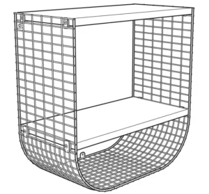 IKEA SVENSHULT Wall Shelf with Storage Manual Image