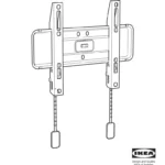 IKEA UPPLEVA Wall Bracket for TV Manual Thumb