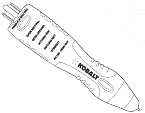 KOBALT KO-7504GF Voltage and GFCI Outlet Tester Manual Image