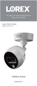 LOREX 4K Ultra HD Active Deterrence Security Camera Manual Image