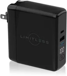 Limitless PowerPro Go 10,000mAh Portable Power Wall Charger Manual Image