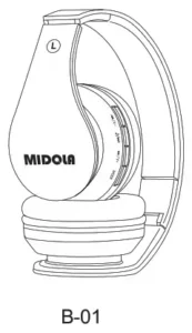 Midola Headphones Pairing, Connecting Manual Image