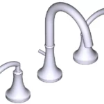 MOEN 66411 Two Handle Lavatory Faucet Manual Thumb