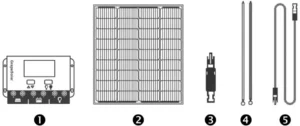 GrapeSolar 100 Watt Off-Grid Charging Kit GS-100-KIT Manual Image