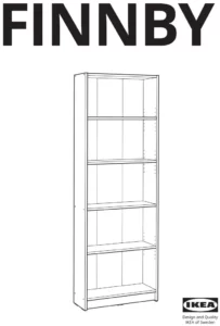 IKEA FINNBY Bookcase 60x180cm Manual Image