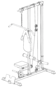 Synergee 810032235048 Lat Pulldown Pulley Machine Manual Image