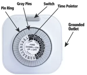 Westek TM1677DHB Outlet Mechanical Timer Manual Image