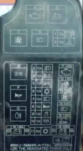 Mitsubishi Lancer Passenger and Engine Fuse Box Diagram Manual Image