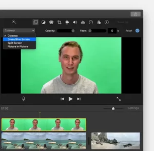 Apple Change the background of a clip in iMovie Manual Image