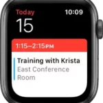 Check and update your calendar on Apple Watch Manual Thumb