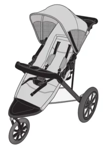 evenflo Victory Plus Compact Fold Jogging Stroller Manual Image