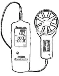TRIPLETT CFM100 Thermo Anemometer Manual Image