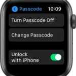 Lock or unlock Apple Watch Manual Thumb