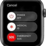Make an emergency phone call on Apple Watch Manual Thumb