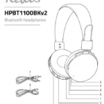 nedis Bluetooth Headphones HPBT1100BKv2 Manual Thumb