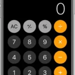 Apple Use Calculator on iPhone Manual Thumb