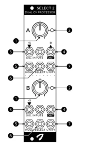 joranalogue Dual Gated Precision Control Voltage Processor Select 2Manual Image