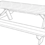 ULINE 8′ DELUXE Wooden Picnic Table H-6577 Manual Thumb