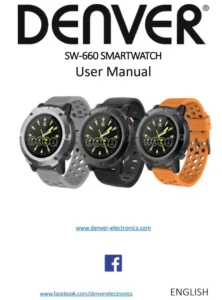 DENVER Smartwatch SW-660 Manual Image