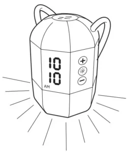 IKEA Alarm Clock wake-up FNURRA Manual Image