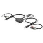 StarTech 2-Port USB DisplayPort™ Cable KVM Switch w/ Audio and Remote Switch SV211DPUA4K Manual Image