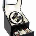 momo Designs Dual Automatic Watch Winder and Storage Box KAWTCHWINA Manual Thumb