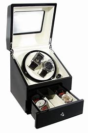 momo Designs Dual Automatic Watch Winder and Storage Box KAWTCHWINA Manual Image