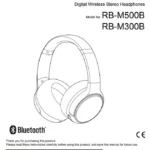 Panasonic Digital Wireless Stereo Headphones RB-M500B, RB-M300B Manual Thumb