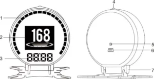 VJOYCAR OBD Smart Digital Meter P15 Manual Image