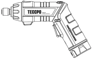TECCPO Cordless Screwdriver TDSC01P Manual Image