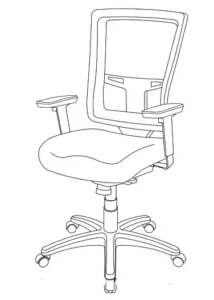 ULINE ERGO Mesh Chair H-7690 Manual Image