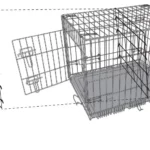 amazonbasics Single Door Folding Metal Dog Crate B018YCU2CQ, B00QAVO07C Manual Image